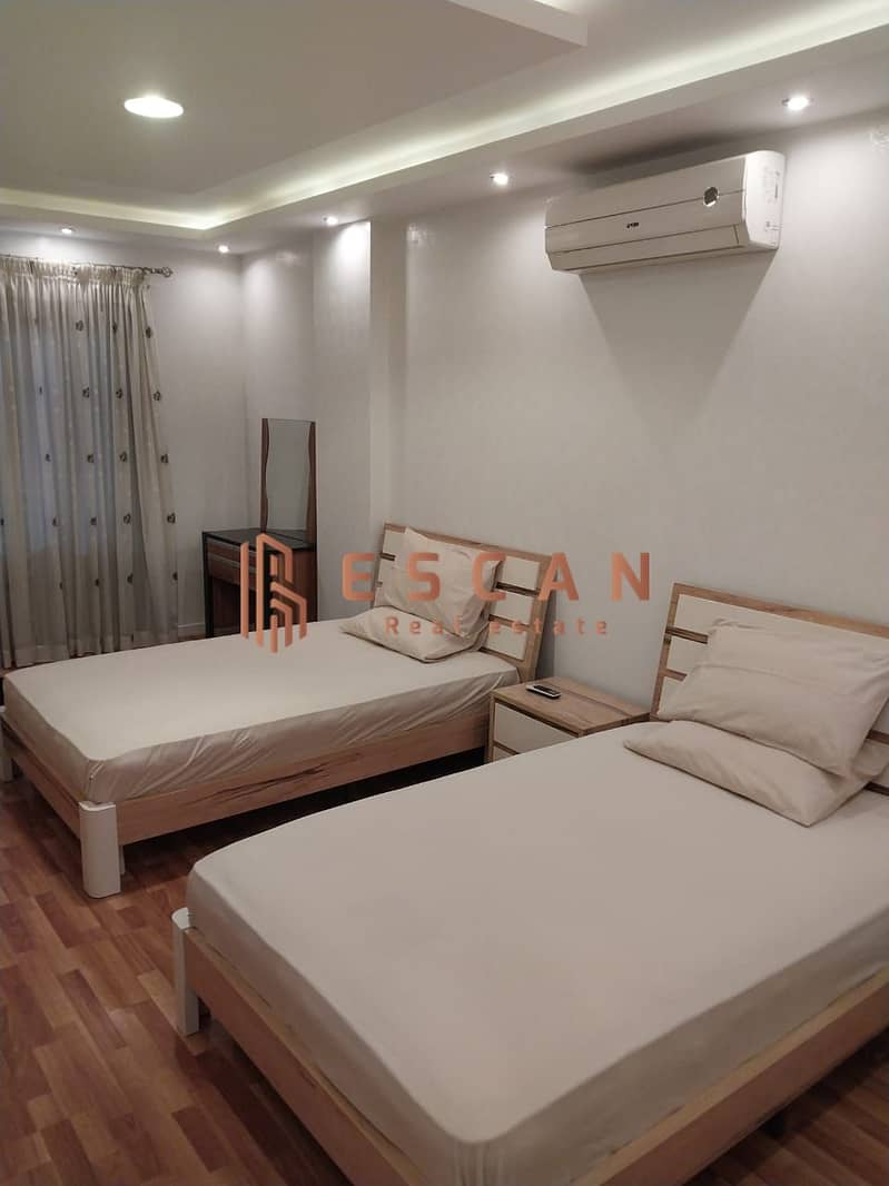 Furnished apartment for rent in Al Rehab 90 m, near the old market and food court 10