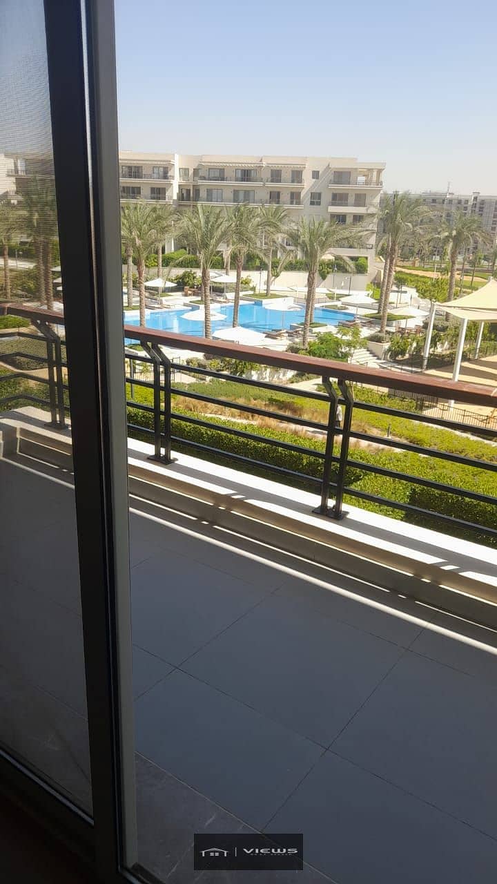 Apartment 140M direct on pool facing north super lux finishing Uptown cairo 0