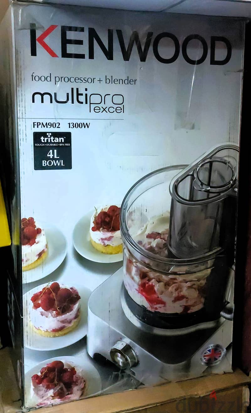 Kenwood FPM902 MultiPro 1300 watt excel food processor + blender 1