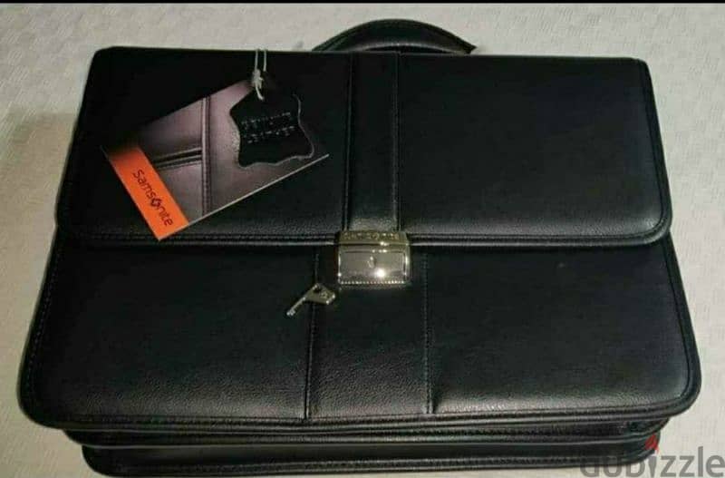 Samsonite Leather Flapover Briefcase 4