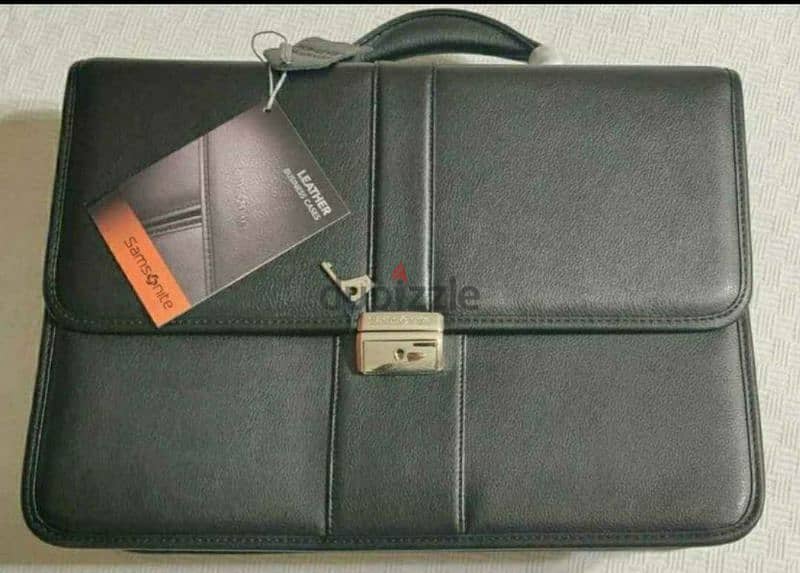 Samsonite Leather Flapover Briefcase 5