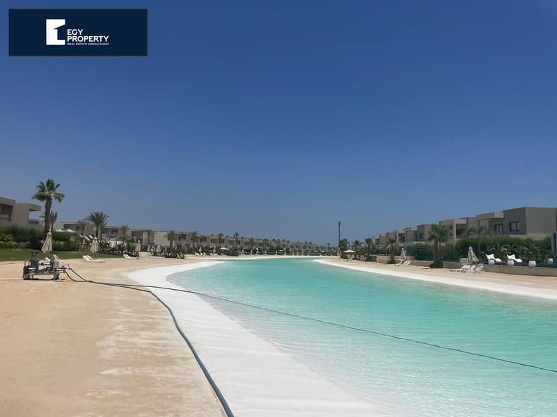 Enjoy the lagoon view from your new chalet in Azha Sokhna ready to live fully finished with brand new furniture 5