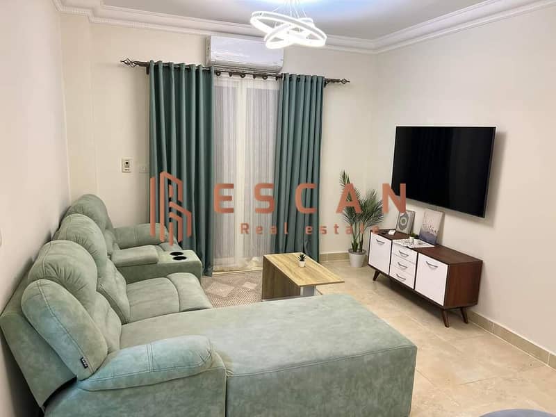 Hotel apartment, the first furnished residence for rent in Madinaty 8