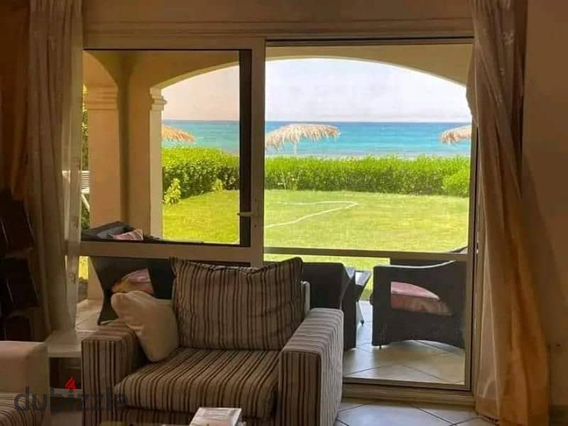 شالية فوري3غرف علي البحر sea veiw اقل سعر في لافيستا جاردنزLavista Gardens العين السخنة EL Ain Sokhna 3