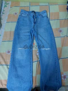 بنطلون جينز wide leg dott jeans