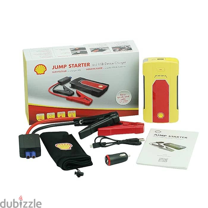 Shell Car Battery Jump Starter بطارية سيارة جامب ستارتر شل  لحظية 1