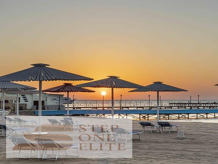 The lowest price for a chalet on the sea with only 10% down payment, fully finished, in Soma Bay village in Hurghada 4