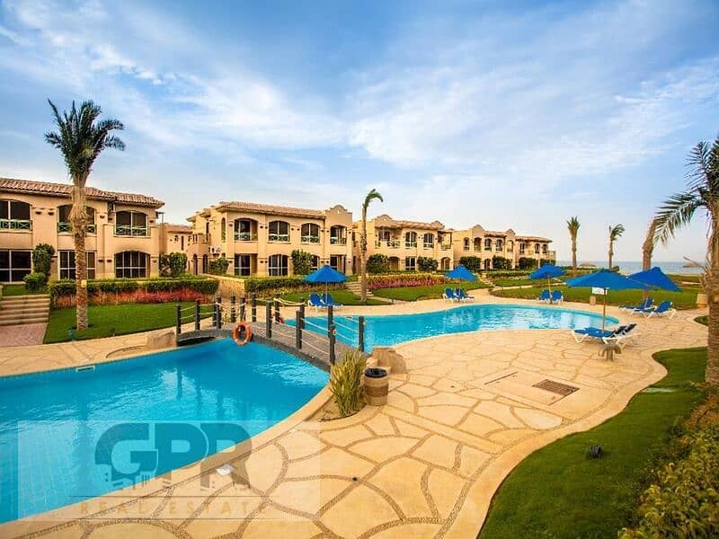 3BR finished chalet ready to move 140m 2nd row with installments in La Vista Sokhna 5