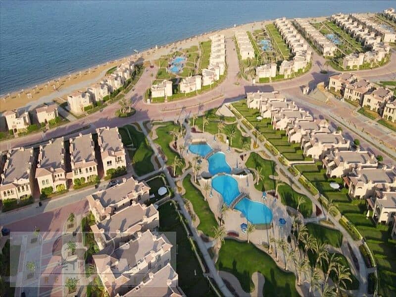 3BR finished chalet ready to move 140m 2nd row with installments in La Vista Sokhna 9