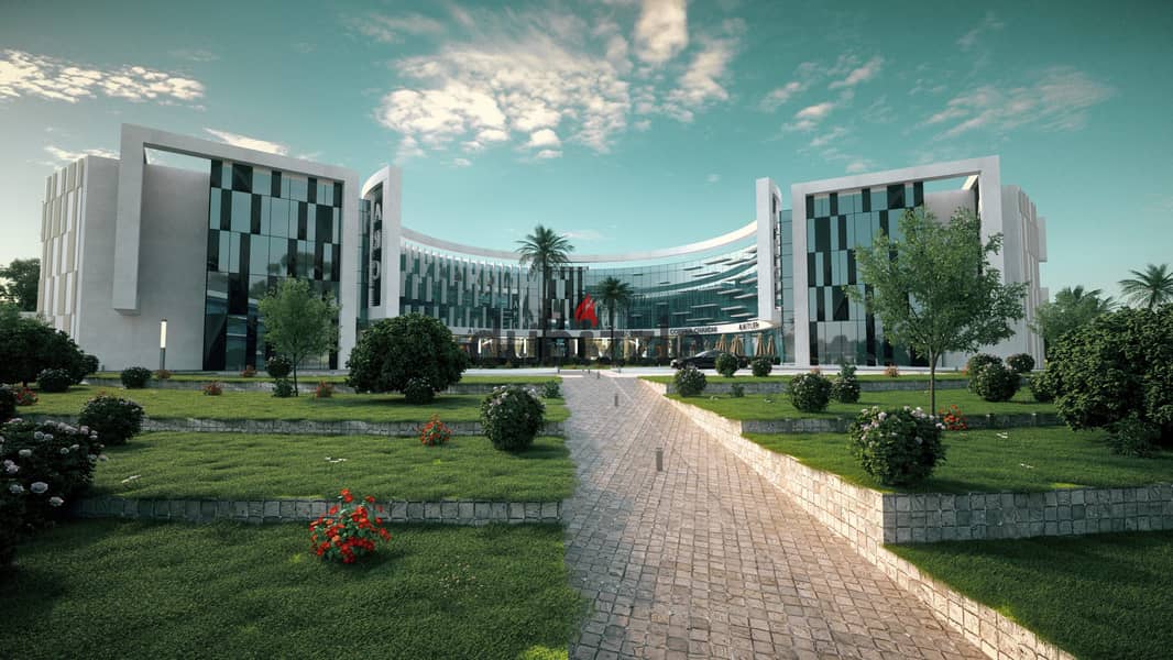 Office for rent fully finished ARC building Smart Village Sheikh Zayed 0