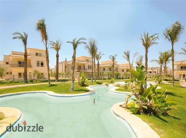 For rent fully furnished twin house in Greens Compound - Dorra - Sheikh Zayed 2