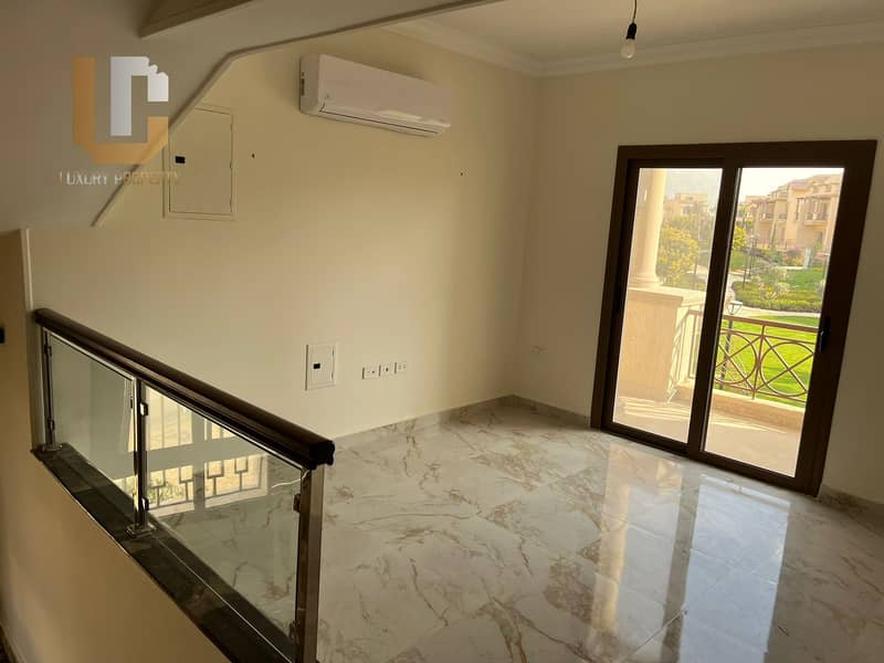 Rented villa for investment Villa For Sale Ready to Move High End Fully Finished With AC's wide garden & iconic tower View Resale Madinaty New Cairo 4