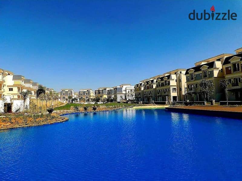 Own a villa with a private lake  directly next to Chill Out Park  minutes from Mall of Arabia  in  Mountain View 2