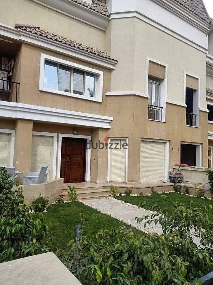 With a 42% discount, an apartment for sale, ground floor, in a garden, next to Madinaty, in a distinctive Saray Block compound in New Cairo. 2