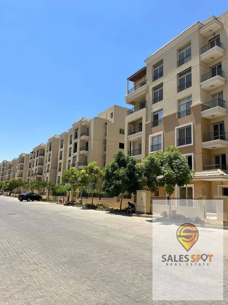 With a 5% down payment, a 147 sqm apartment for sale in Sarai Compound next to Madinaty and a few minutes from the Fifth Settlement 5