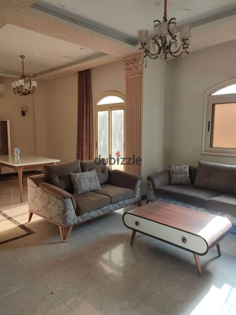 An apartment for sale with mattresses and appliances in Nakheel compound near Wadi Degla club 0