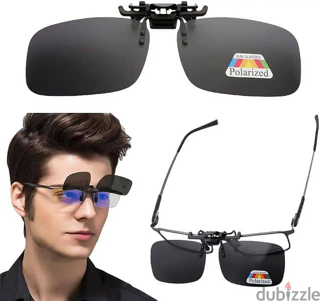 نظاره شمسGeneric polarized lensesflip up clip 7