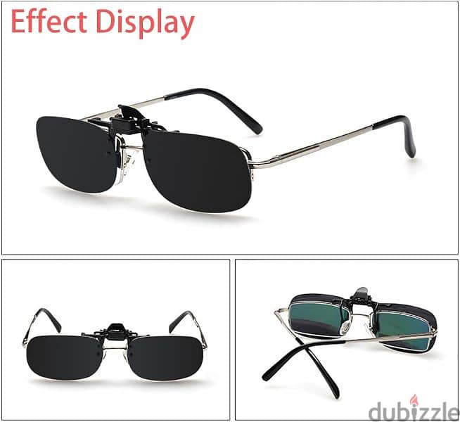 نظاره شمسGeneric polarized lensesflip up clip 9