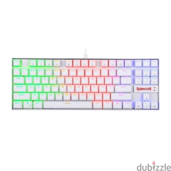 redragon 80 percent keyboard k552 red switches RGB/LED 1