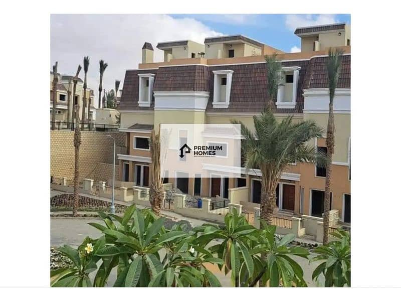 3 bedroom apartment for immediate delivery for sale, with a view of Palm Hills and villas in Sarai Compound in Mostakbal City, at a bargain price. . . . . 4