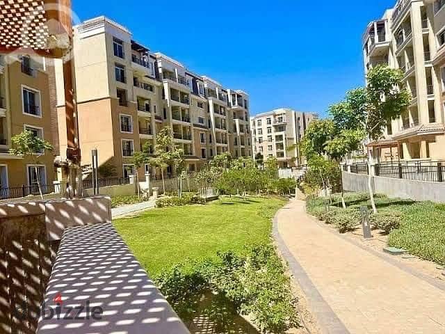 Apartment for sale with an area of 131 m²   In New Cairo, Saray Compound   Next to all services   With a down payment of 730 thousand and the rest in 1