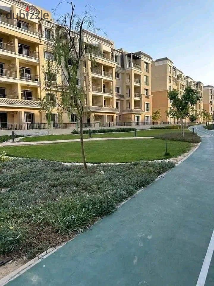 Apartment for sale with an area of 131 m²   In New Cairo, Saray Compound   Next to all services   With a down payment of 730 thousand and the rest in 3