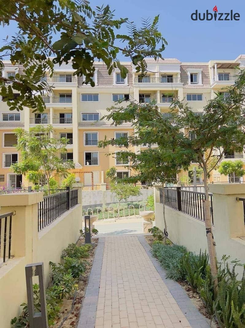 Apartment for sale with an area of 131 m²   In New Cairo, Saray Compound   Next to all services   With a down payment of 730 thousand and the rest in 7