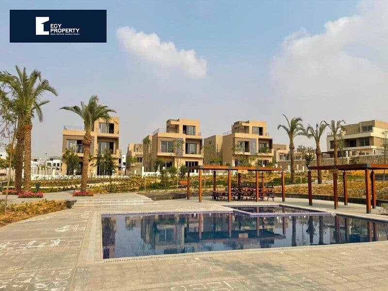 The lowest price for apartment for sale, in Palm Hills New Cairo Compound, with installments over 8 years 1