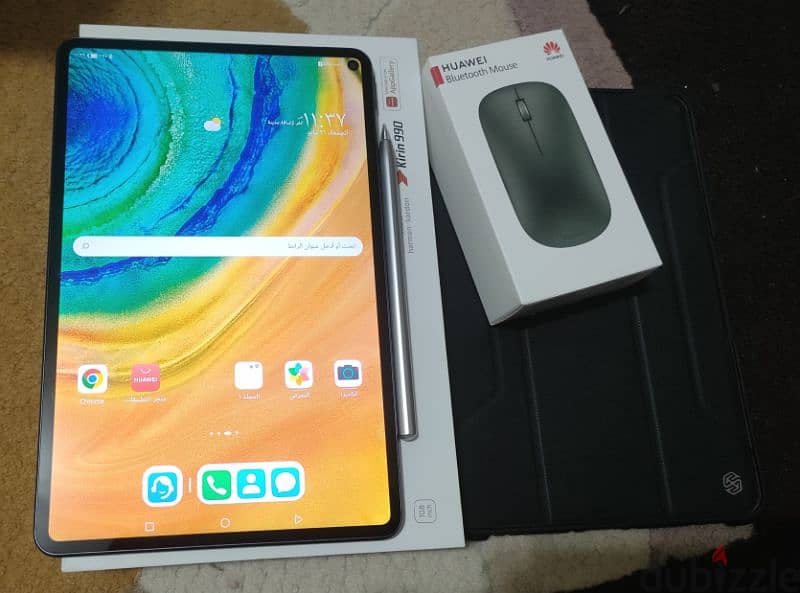 النسخة الأعلى البرو هواوي Matepad Pro 10.8 كالجديد بالقلم وجراب وماوس 7