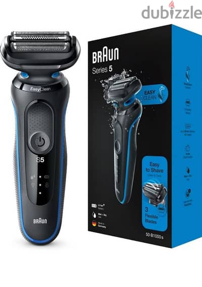 Braun B1000s Electric shaver wet and dry for men