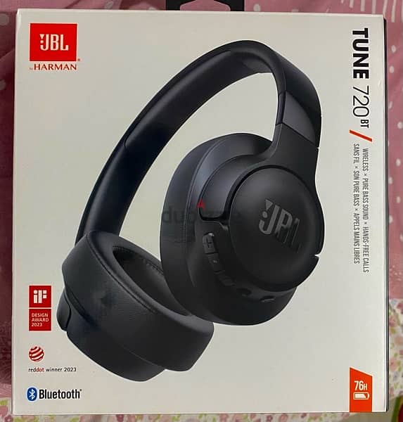 JBL Tune 720Bt Wireless Over Ear Headphones  لم تستخدم 0