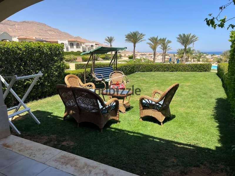 شالية  متشطب ب جاردن خاصة للبيع في لافيستا جاردينز العين السخنة بفيو بحر استلام فوري lavista gardens ain sukhna 12