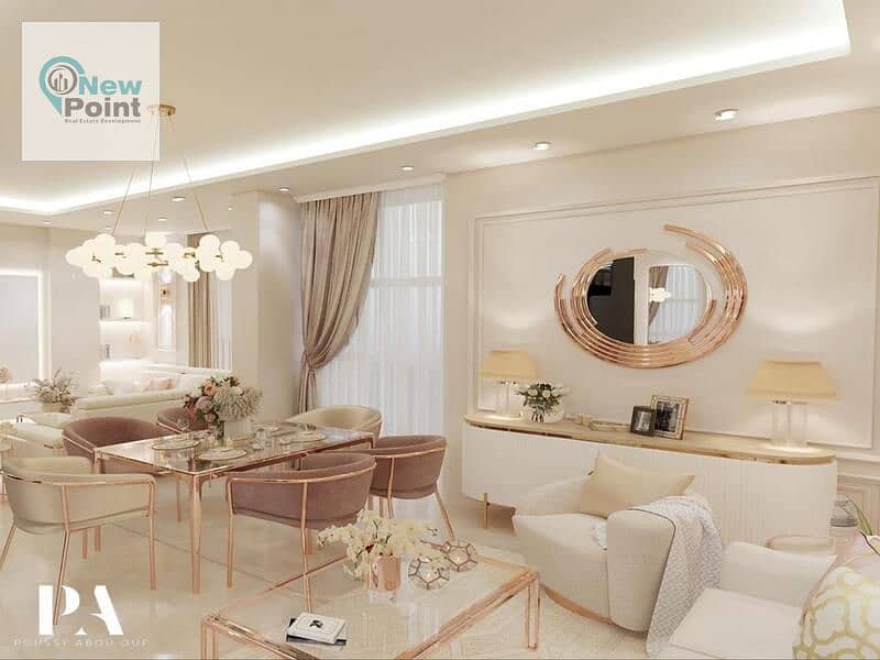 Fully finished apartment for sale in the most distinguished compounds in the New Cairo, with installments over 8 years, Palm Hills 4