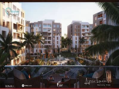 Fully finished apartment for sale in Russell City Compound, in the best location in Mostakbal City, with installments over 10 years