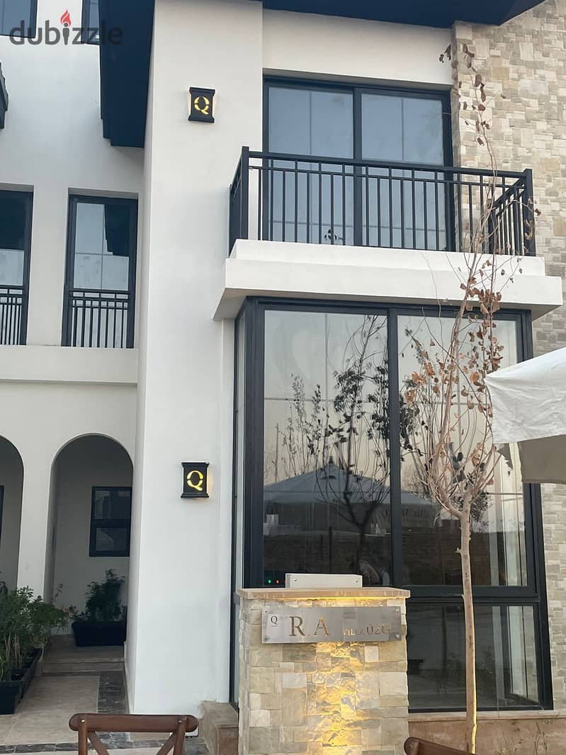 Immediately inspected and received Villa Corner 210m for sale in installment in the compound next to the AUC in The Marq 11