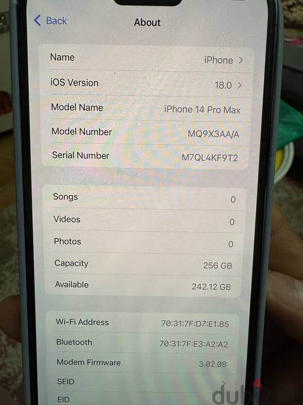 iphone 14 pro max 256 3