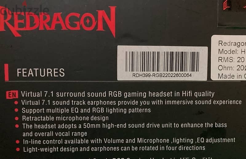 Redragon Nireus-H399 Gaming Headset 2