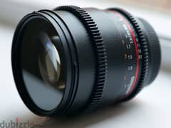 samyang for canon EF cine lens 85MM F1.4 عدسه سينما 0