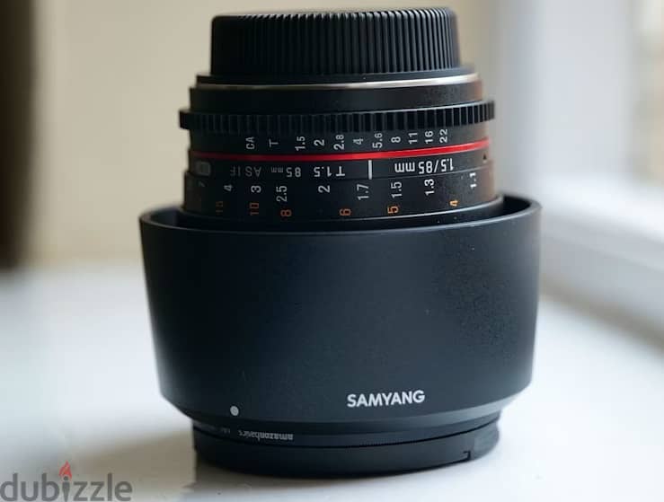 samyang for canon EF cine lens 85MM F1.4 عدسه سينما 1