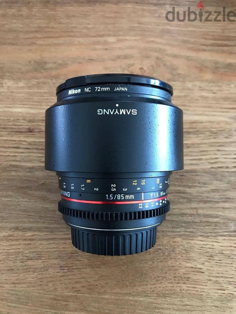 samyang for canon EF cine lens 85MM F1.4 عدسه سينما 2