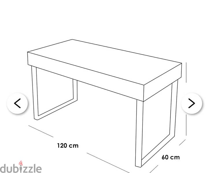 اثنين مكتب خشب كونتر أسود و بني - 120x75x60 سم 3