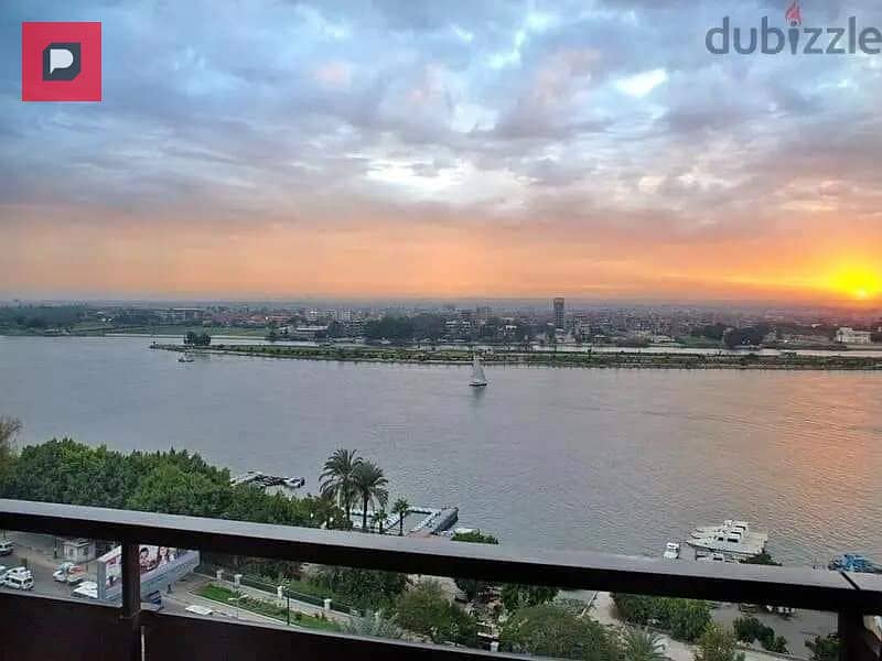 Apartment for sale, open view, directly on the Nile, in Maadi district, fully furnished, with the possibility of investment with the highest return 15