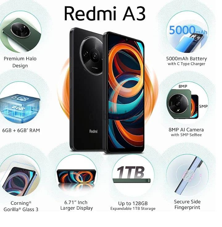 موبايل Redmi A3 3