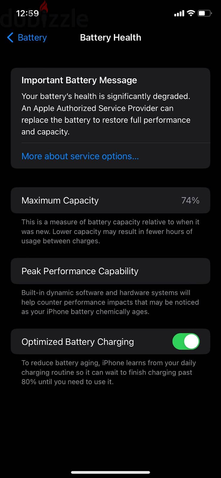 iPhone 11 - 128 GB - 74% Battery Health 2