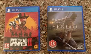 Sekiro + Red dead redemption 2 PS4