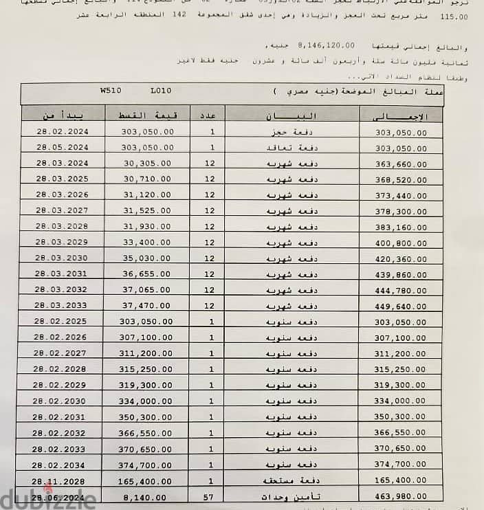 فرصة للتمليك بمدينتى B14 شقة 115متر  اعلى نسبة تميز L10 1