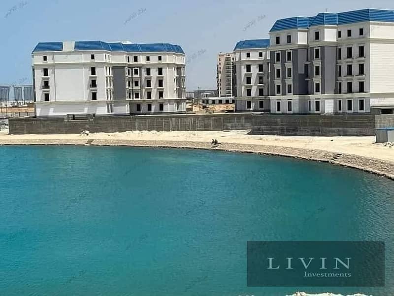 Ready To Move 3Bedrooms apartment for sale in new alamein , Latiny district, Fully Finished , Sea and lagoons view + City edge Towers overlooking 6