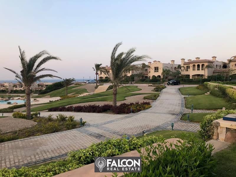 3-room chalet, immediate delivery and ready to move in, fully finished, with pool & sea  view , in a prime location in La Vista 6 - Sokhna  . 13