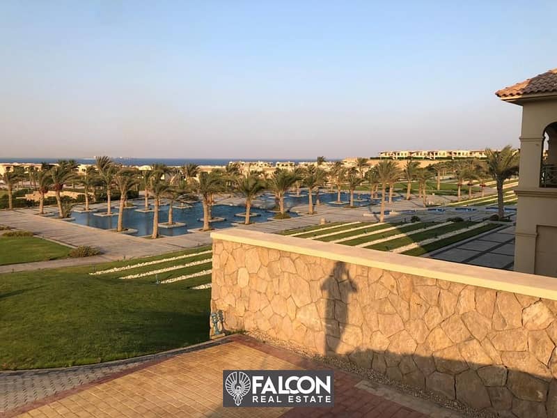 3-room chalet, immediate delivery and ready to move in, fully finished, with pool & sea  view , in a prime location in La Vista 6 - Sokhna  . 20