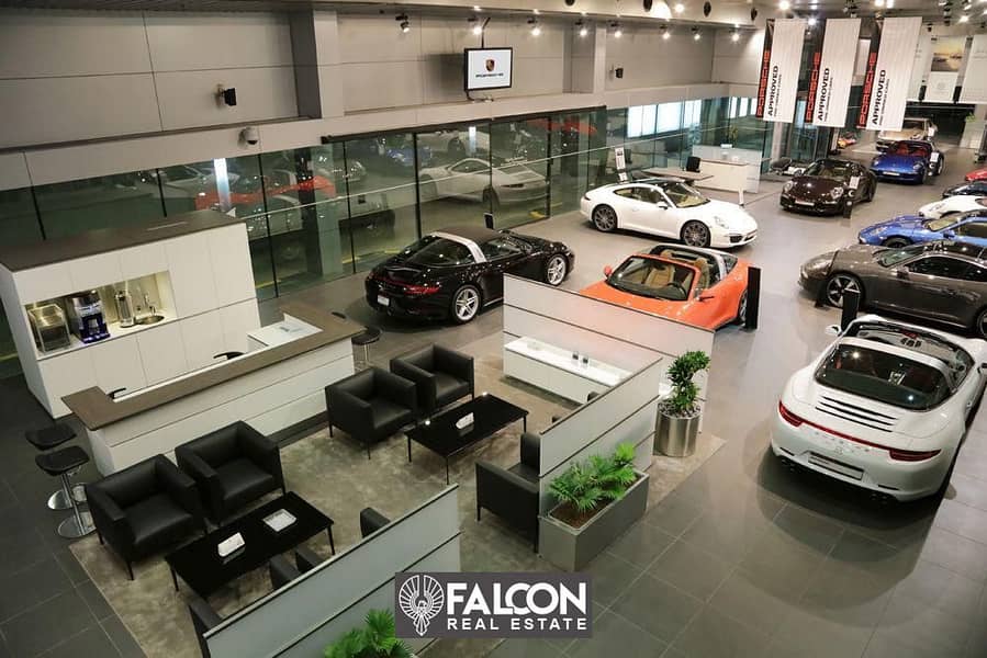 For sale, the largest and most luxurious car showroom in front of City Stars in Nasr City, with facilities 9